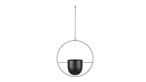 Kmall Modern Round Decorative Plant Hanger - Black"