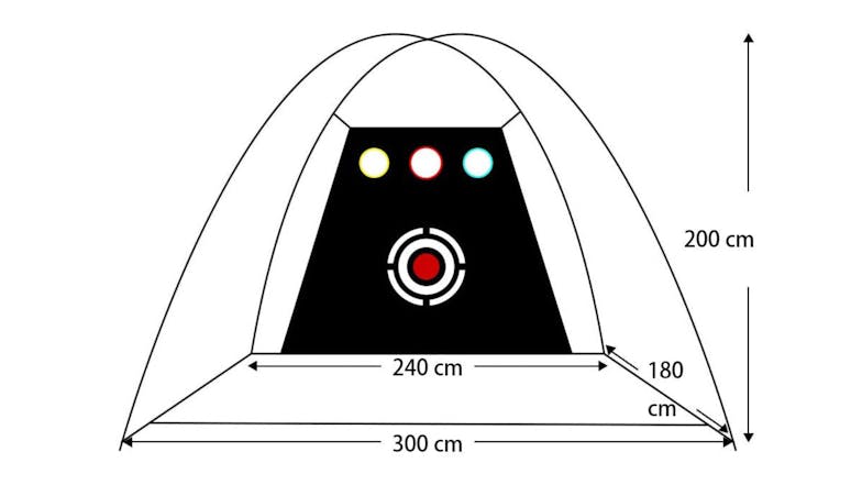 Kmall Golf Driving Practice Catch Net with Target 3m