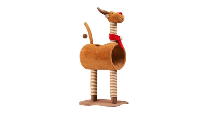 Kmall Cat Cubby with Sisal Scratching Post 77cm - Deer