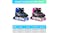 Kmall Children's Size-Adjustable Inline Skates Size EU 33-37 with Light-Up Wheels - Blue