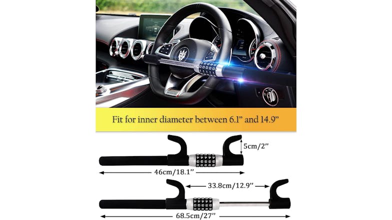 Kmall Steering Wheel Combination Lock