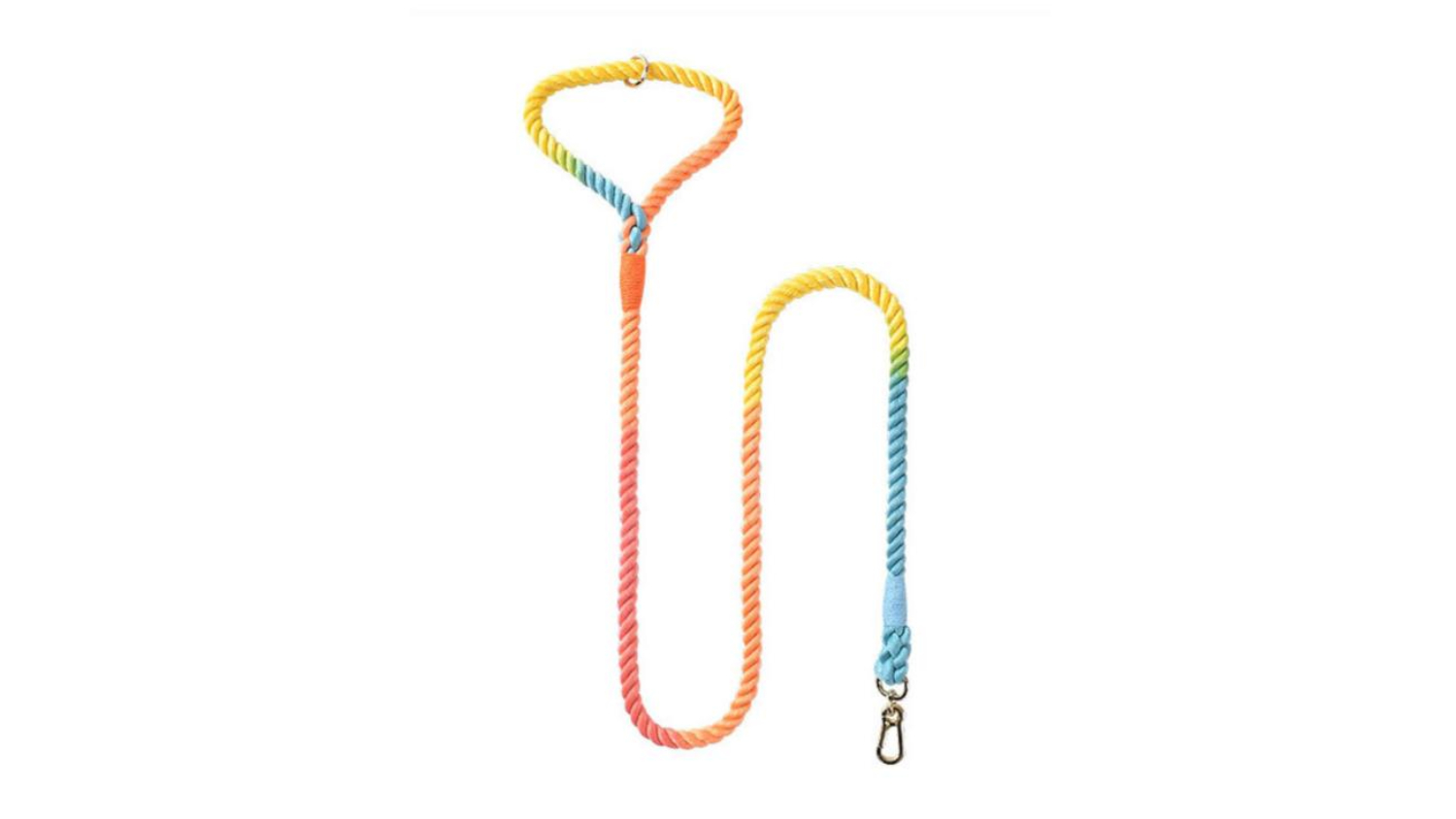 Kmall Soft Braided Rope Leash 150cm - Rainbow