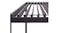 Kmall Louvre Roof Aluminium Pergola 3 x 4m - Black