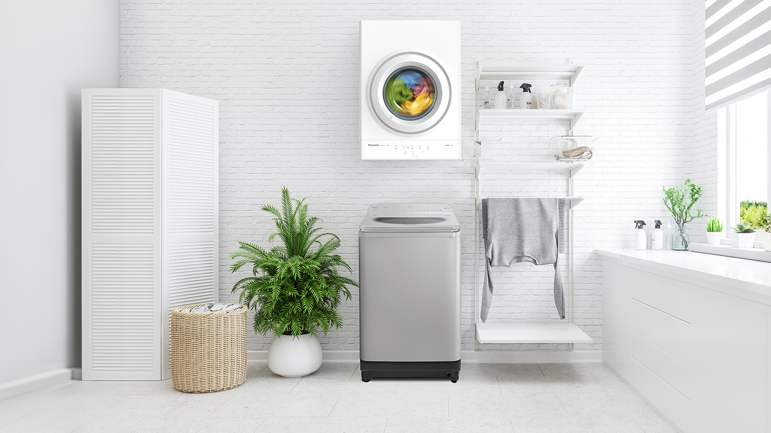 Panasonic 8.5kg Top Loading Washing Machine with 6 Programs - Grey (NA-F85AR1HNZ)