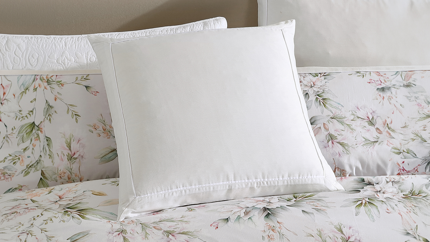 Amandaline Ivory European Pillowcase by Private Collection