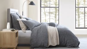 Marbella Charcoal Duvet Cover Set by Private Collection