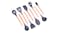 Kmall Silicone Kitchen Utensil Set 9pcs. - Black/Light Wood