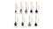 Kmall Silicone Kitchen Utensil Set 9pcs. - Black/Light Wood