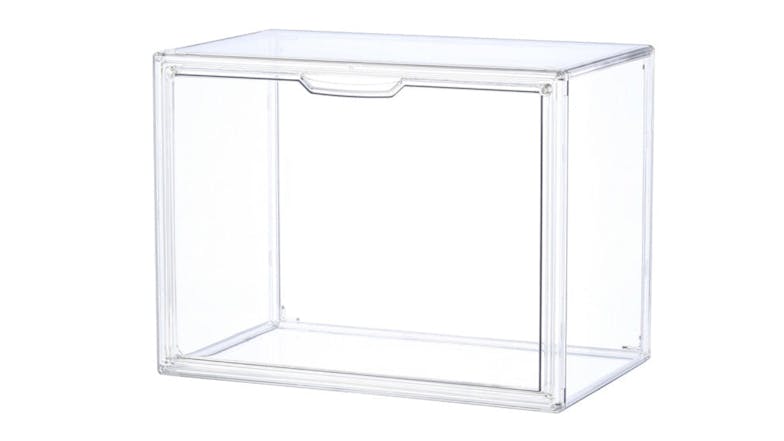 Kmall Plastic Stackable Storage Box with Lid - Transparent