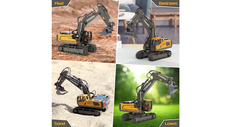 Kmall Functional Remote Control Excavator Toy with Sound