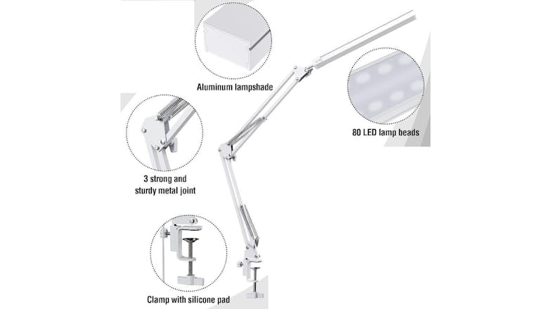 Kmall LED Desk Lamp with Table Clamp, Temperature & Brightness Adjustment