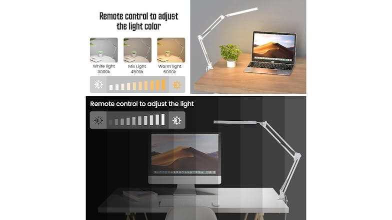 Kmall LED Desk Lamp with Table Clamp, Temperature & Brightness Adjustment