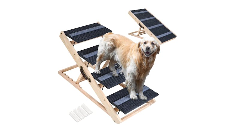 Kmall 2-in-1 Adjustable Pet Stairs/Ramp