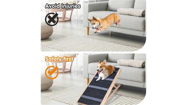 Kmall 2-in-1 Adjustable Pet Stairs/Ramp