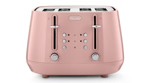 DeLonghi Eclettica 4 Slice Toaster - Playful Pink (CTY4003.PK)