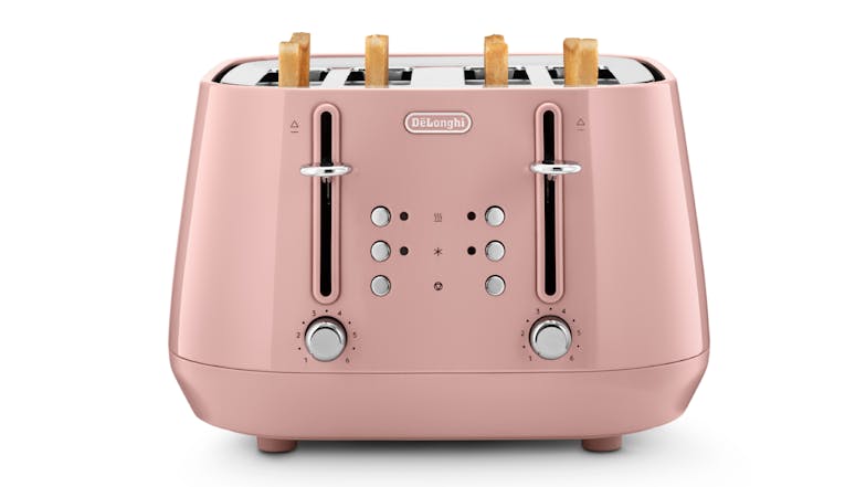 DeLonghi Eclettica 4 Slice Toaster - Playful Pink (CTY4003.PK)