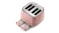 DeLonghi Eclettica 4 Slice Toaster - Playful Pink (CTY4003.PK)