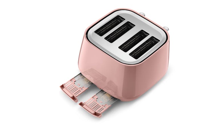 DeLonghi Eclettica 4 Slice Toaster - Playful Pink (CTY4003.PK)