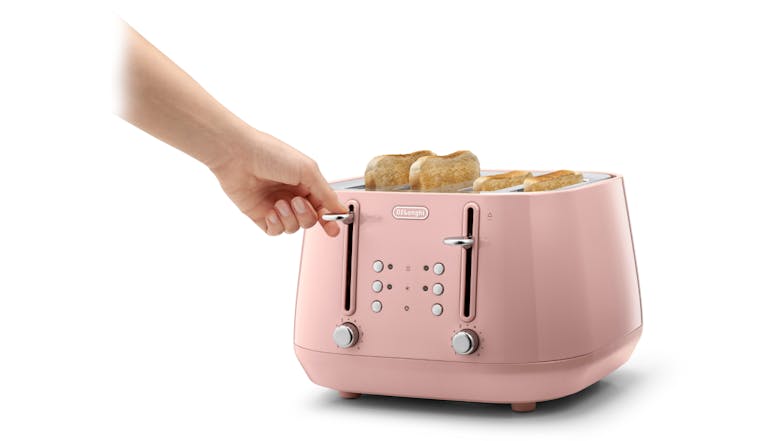 DeLonghi Eclettica 4 Slice Toaster - Playful Pink (CTY4003.PK)