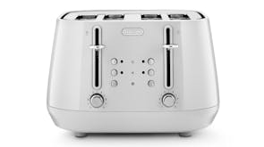 DeLonghi Eclettica 4 Slice Toaster - Whimsical White (CTY4003.W)