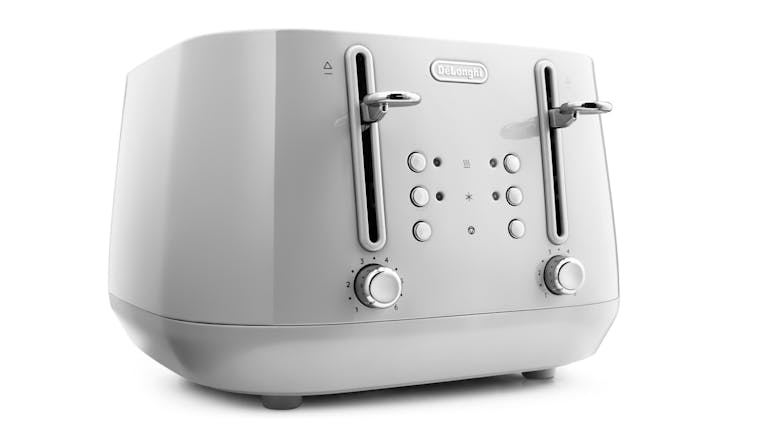 DeLonghi Eclettica 4 Slice Toaster - Whimsical White (CTY4003.W)