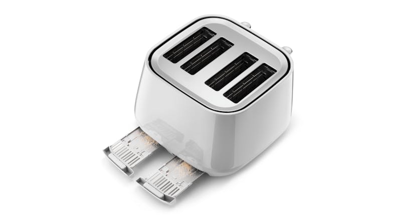 DeLonghi Eclettica 4 Slice Toaster - Whimsical White (CTY4003.W)