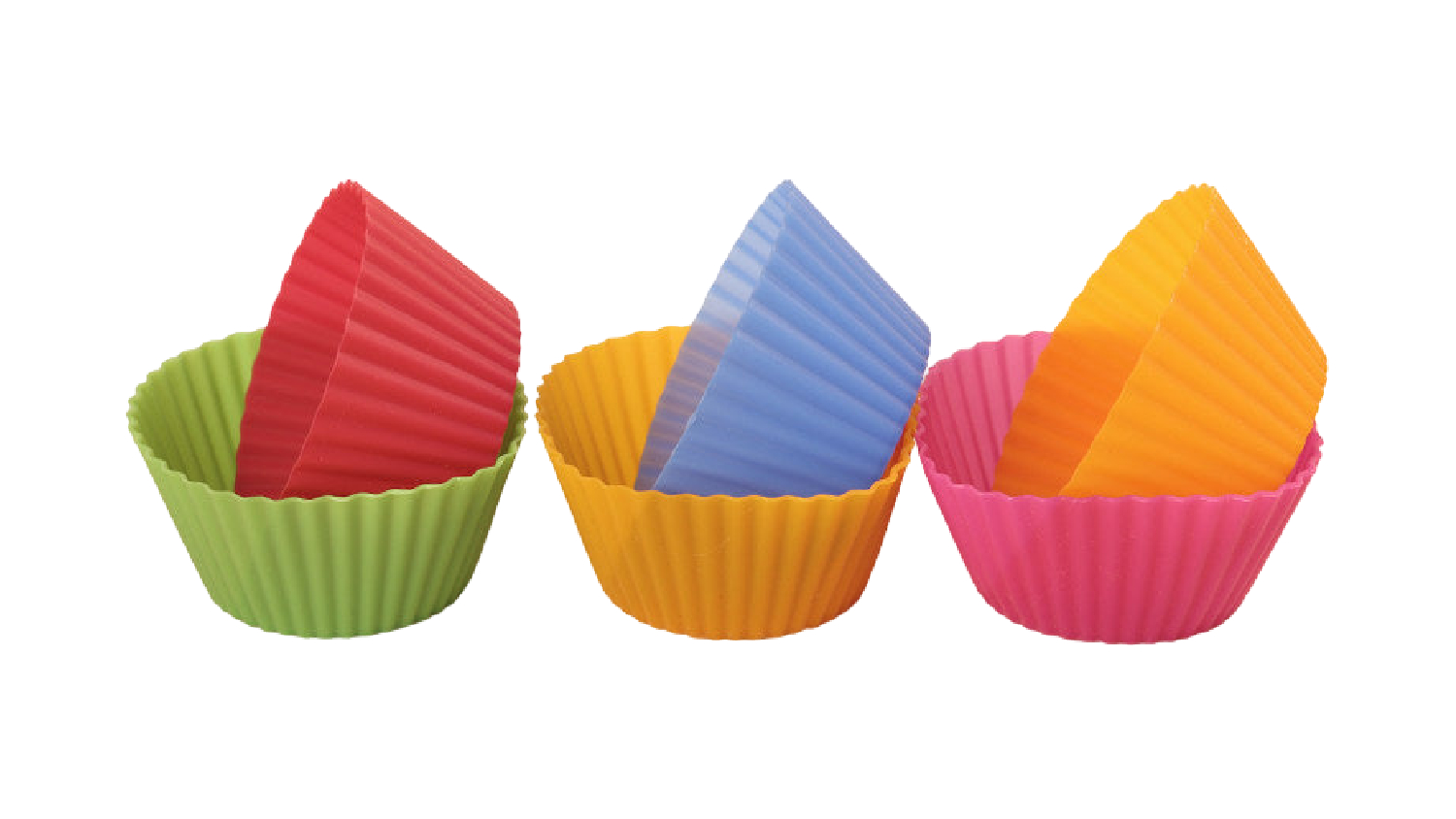 Kmall Silicone Cupcake Wrappers 24pcs. Multicoloured Harvey Norman