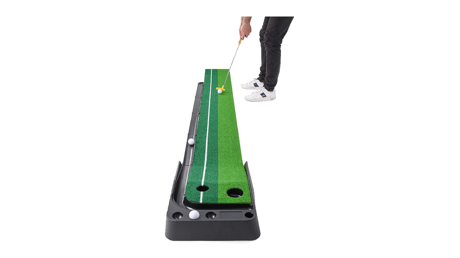 Kmall Sloped Indoor Golf Putting Practice Mat 300cm