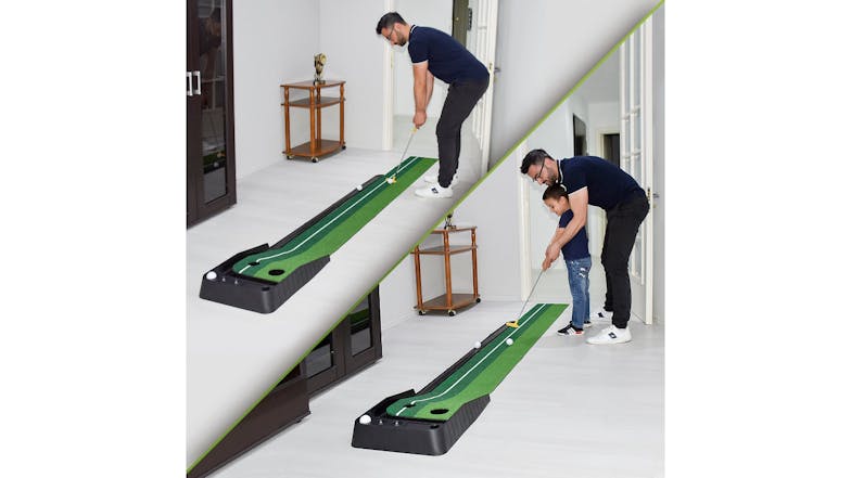 Kmall Sloped Indoor Golf Putting Practice Mat 300cm