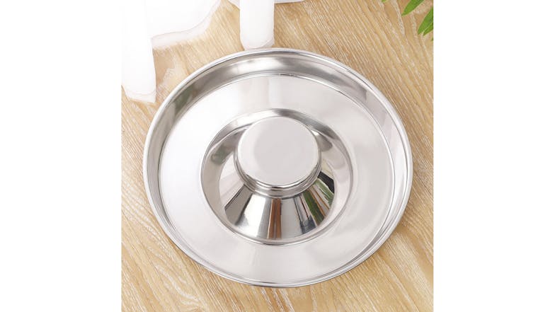Kmall Stainless Steel Slow Feeder Pet Bowl 34cm