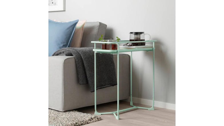 Kmall Modern Rectangular Metal Frame Sidetable - Mint