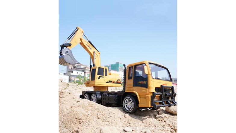Kmall Functional Remote Control Truck Mounted Excavator Toy