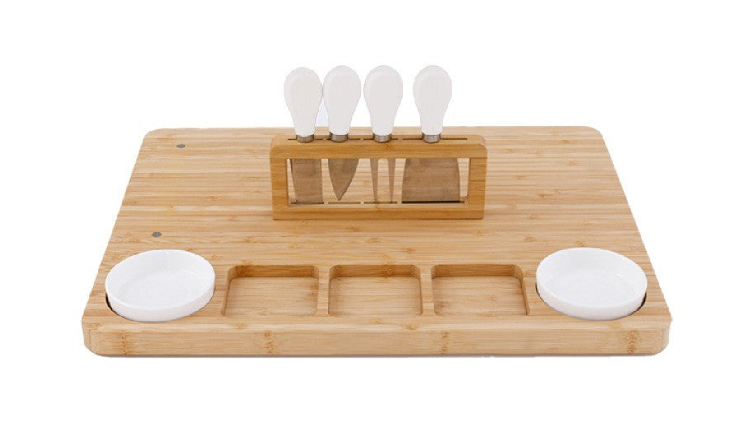 Kmall Charcuterie Board with Cheese Knife Set 7pcs. - Bamboo