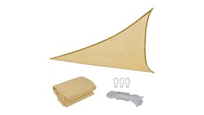 Kmall Shade Sail Triangle 3 x 3 x 3m - Sand