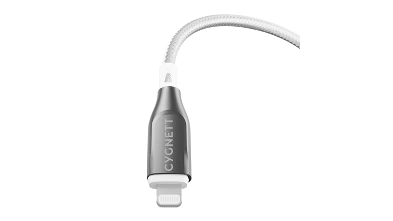 Cygnett Armoured USB-A to Lightning Cable 2m - White (CY4661PCCAL)