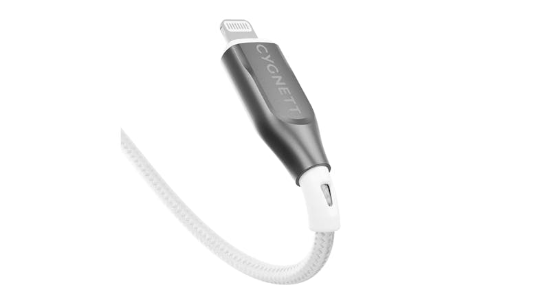 Cygnett Armoured USB-A to Lightning Cable 2m - White (CY4661PCCAL)