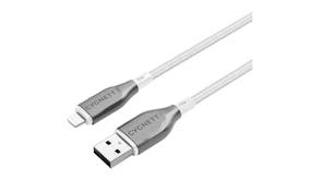 Cygnett Armoured USB-A to Lightning Cable 3m - White (CY4663PCCAL)
