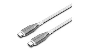 Cygnett Armoured USB-C to USB-C Cable 3m - White (CY4679PCTYC)