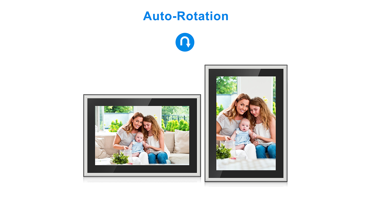 Jackson Frameo 10.1" Digital Photo Frame Silver with Glass Frame