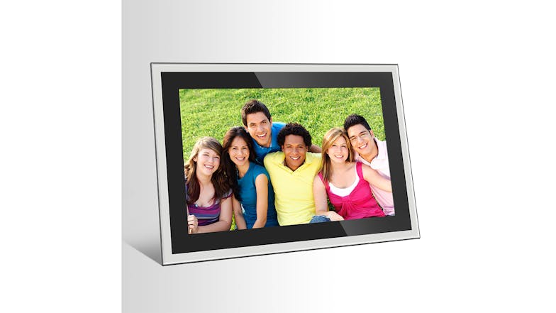 Jackson Frameo 10.1" Digital Photo Frame - Silver with Glass Frame
