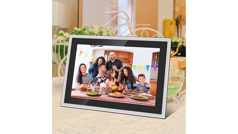 Jackson Frameo 10.1" Digital Photo Frame - Silver with Glass Frame