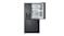 LG 638L Quad Door Fridge Freezer with Ice & Water Dispenser - Matte Black (GF-D700MBLC)