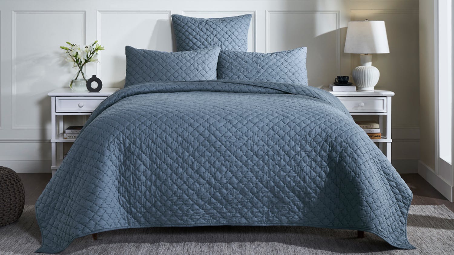 Hastings Denim European Pillowcase by L'Avenue