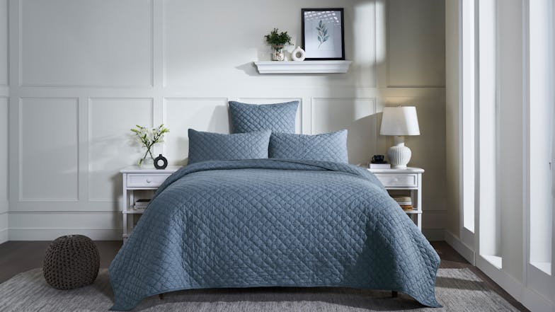 Hastings Denim European Pillowcase by L'Avenue