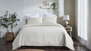 St Ives Natural Duvet Cover Set by L'Avenue