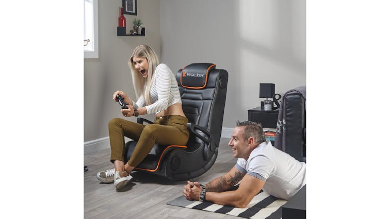 X Rocker 4.1 Wireless Audio Sentinel Gaming Rocker Chair with Haptics, Folding Arms