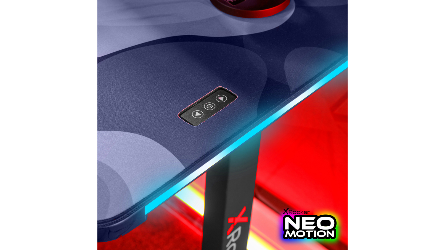 X Rocker Cobra RGB Gaming Desk with NeoMotion LED Lighting 110cm ...