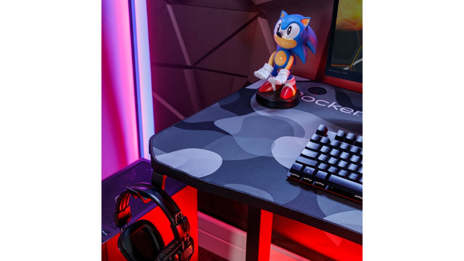 X Rocker Cobra RGB Gaming Desk with NeoMotion LED Lighting 110cm ...