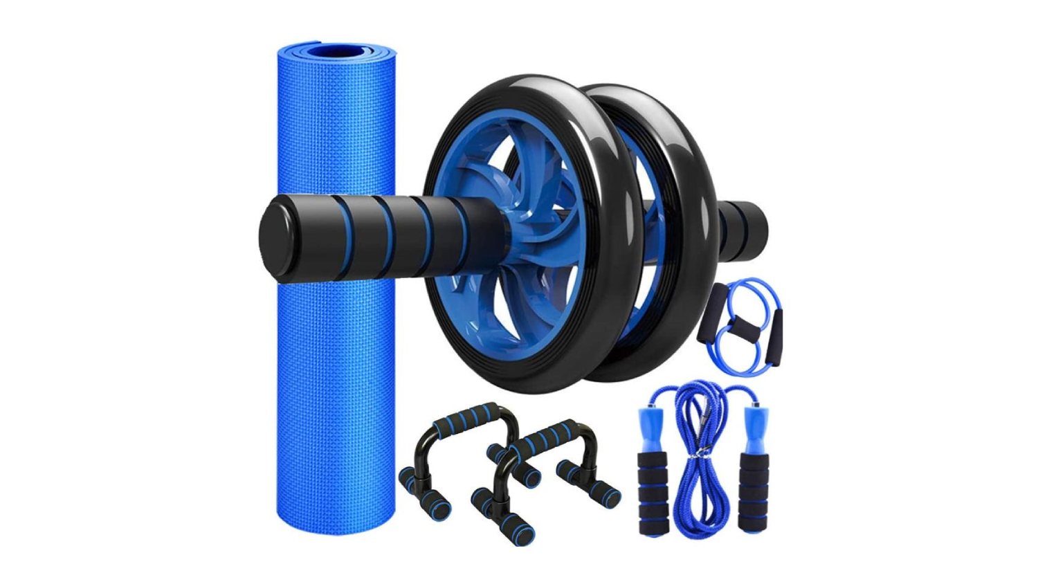 Kmall 5-in-1 At-Home Ab Roller Workout Starter Kit 5pcs.