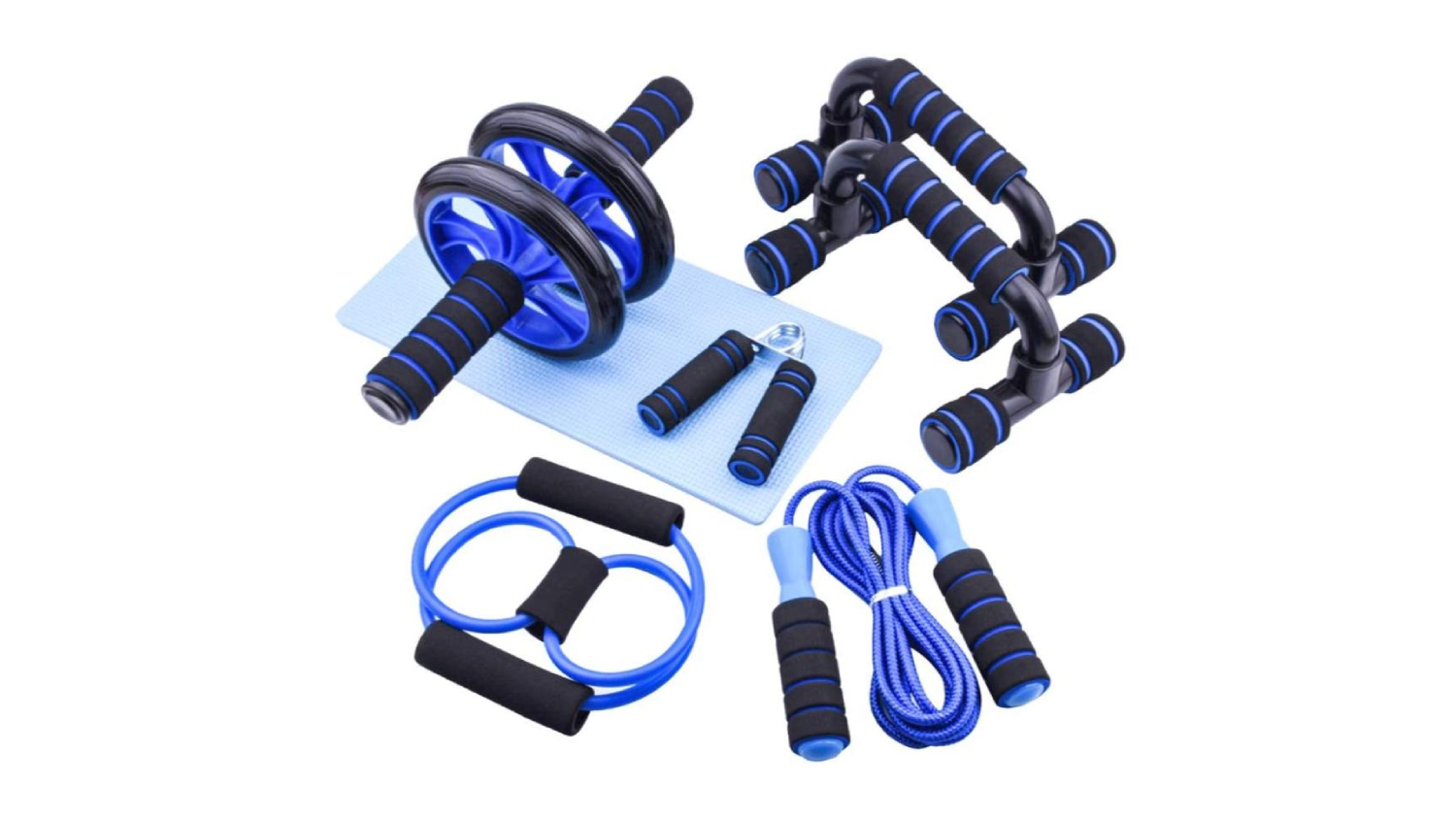 Kmall 5-in-1 At-Home Ab Roller Workout Starter Kit 5pcs.